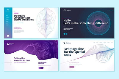 科技类网页设计巨无霸大图模板集V4