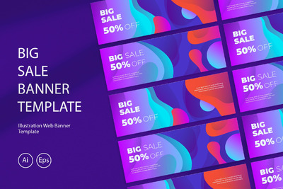 大甩卖横幅banner模板(AI,EPS,JPG)