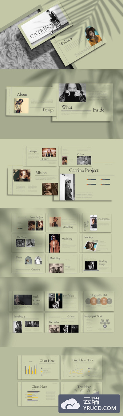 文艺风格多功能PPT模板（PPTX）