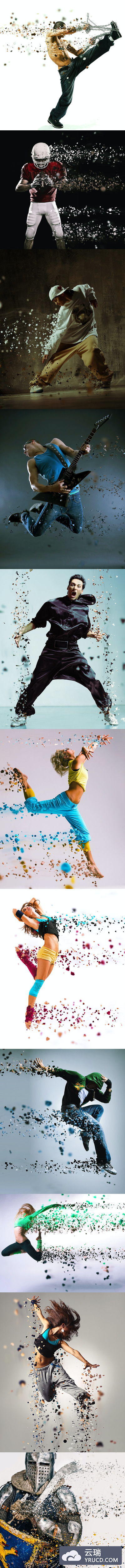 沙化人物PS特效动作（atn）