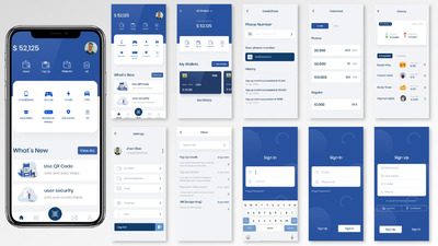 电子钱包应用程序APP UI(FIG,SKETCH,SVG,XD)