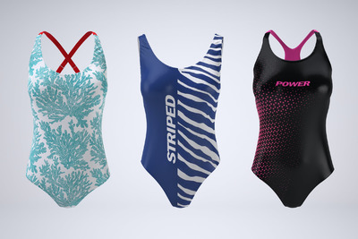 时尚泳装面料设计展示样机（PSD）