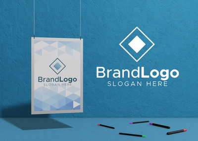 品牌logo公司商业样机[PSD]