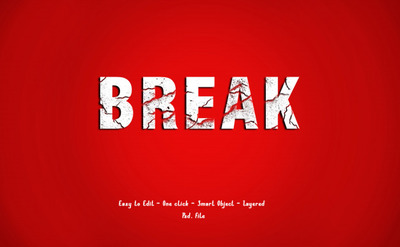 3D现代文本效果风格样机[PSD]