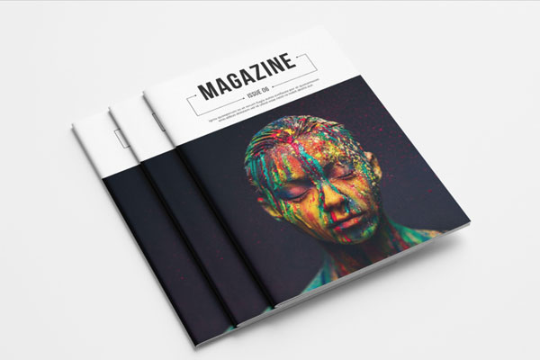 现代时尚的作品集杂志版面设计模板