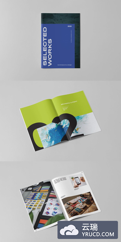 多用途的产品手册设计模板下载(INDD)