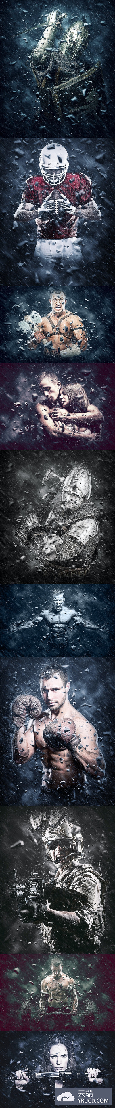 黑暗骑士酷炫电影海报级PS动作下载(Atn)