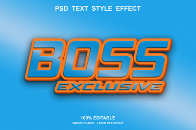 文字效果商标样机模型[PSD]