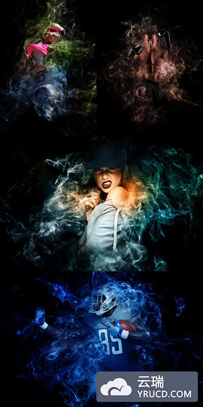 Gif 动画粒子分散效果的PS动作下载