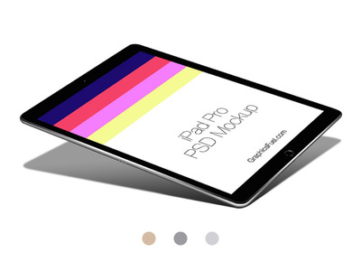 高端iPad Pro透视图产品模型