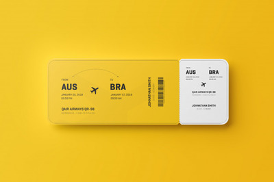 圆角活动门票样机模型[PSD]