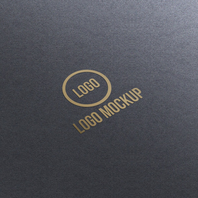 高端的印压logo展示样机[PSD]