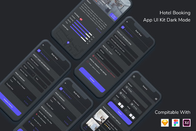 酒店预订应用程序APP UI KITS