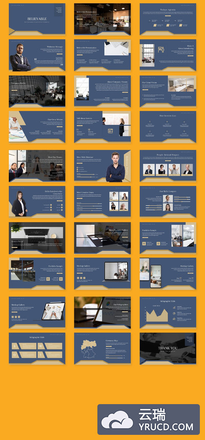 极简主义酷炫PPT模板下载（PPTX）