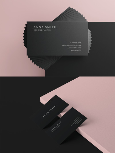 极简主义商业名片模板下载（PSD）