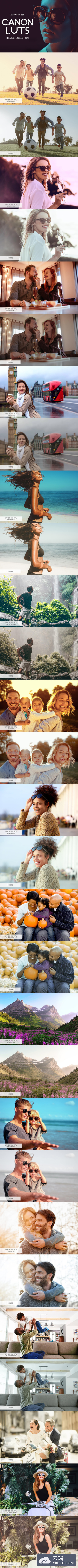 佳能相机视频后期LUT调色预设