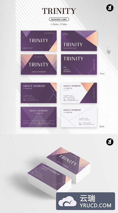 时尚的品牌名片设计模板下载(Ai)