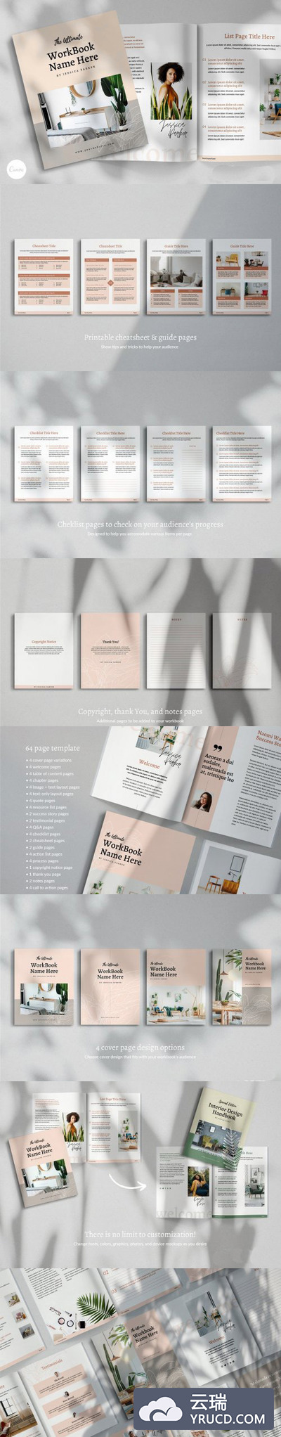 Canva企业工作手册/工作簿设计模板[PDF]