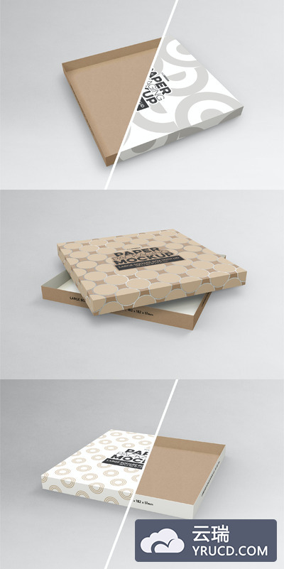 大型方形纸盒和盖子样机（PSD）
