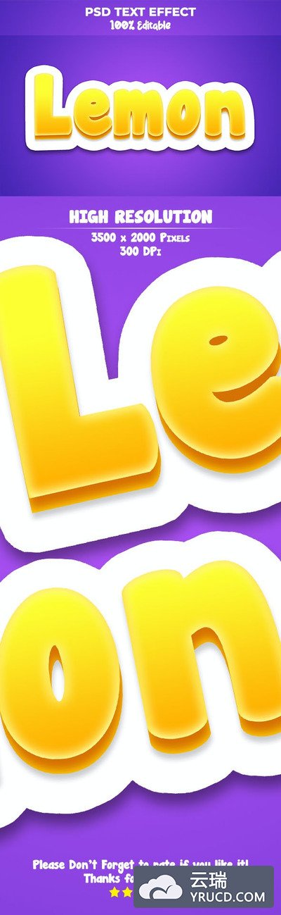 3D风格卡通游戏Logo文字效果