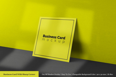 优质的方形名片展示样机[PSD]