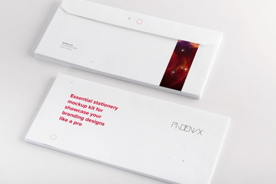 高品质的信封模型设计展示[PSD]