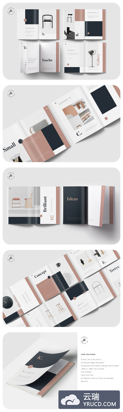 产品设计目录画册模板（INDD）
