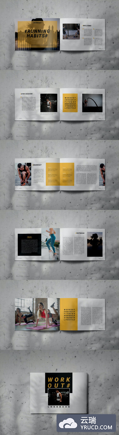 Indesign产品手册介绍模板下载（INDD）