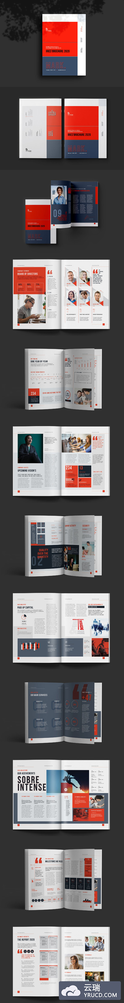 企业杂志画册设计模板下载（INDD）