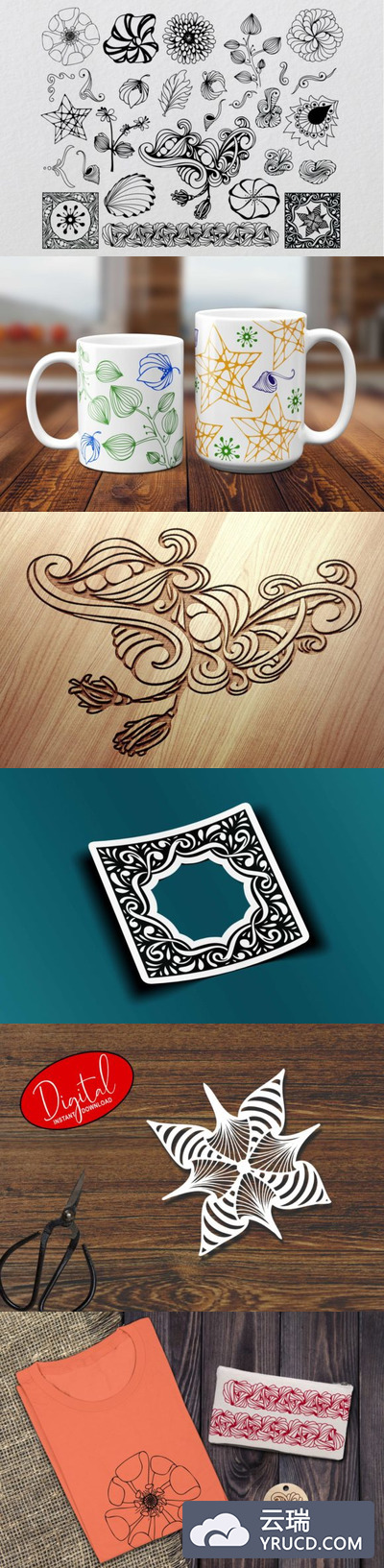 30个涂鸦元素矢量剪贴画素材