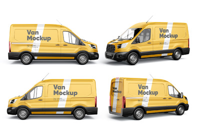 常用拉货小客车外观喷涂设计展示样机（PSD）