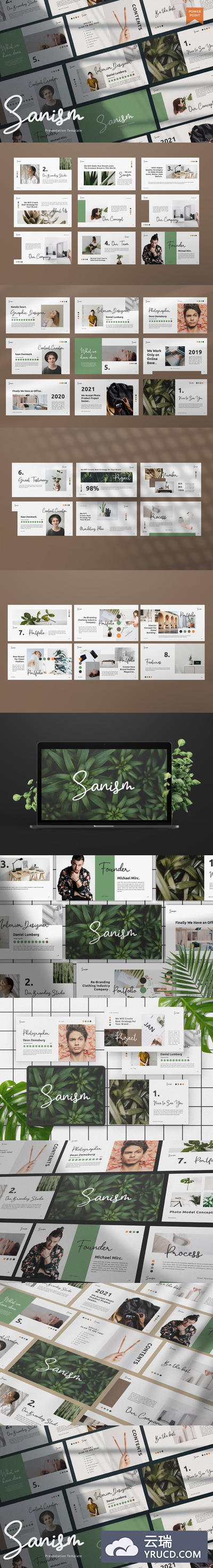 时尚高端专业优雅的高品质多用途powerpoint幻灯片演示模板（pptx）