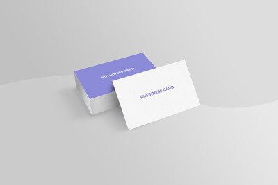 透视角度名片设计样机（PSD）