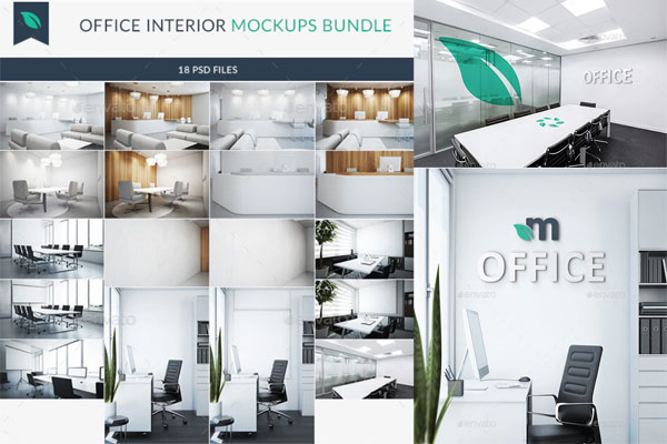 办公室企业形象展示品牌样机套装