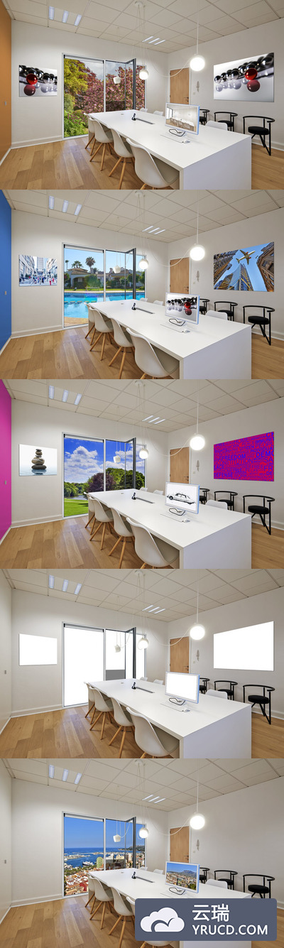 办公室场景样机(PSD)