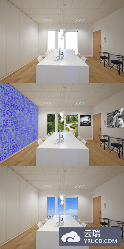 办公室或电脑展台样机（PSD）