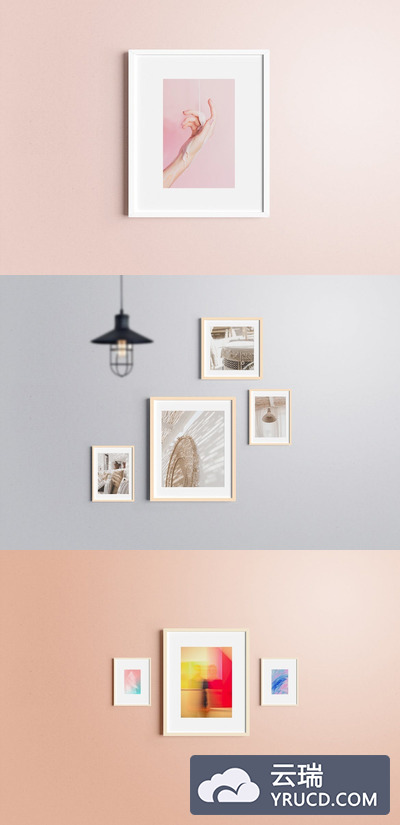 温馨的画框场景样机下载（PSD）