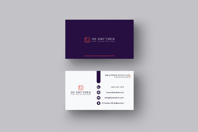 商业暗色名片设计模板下载(Ai)