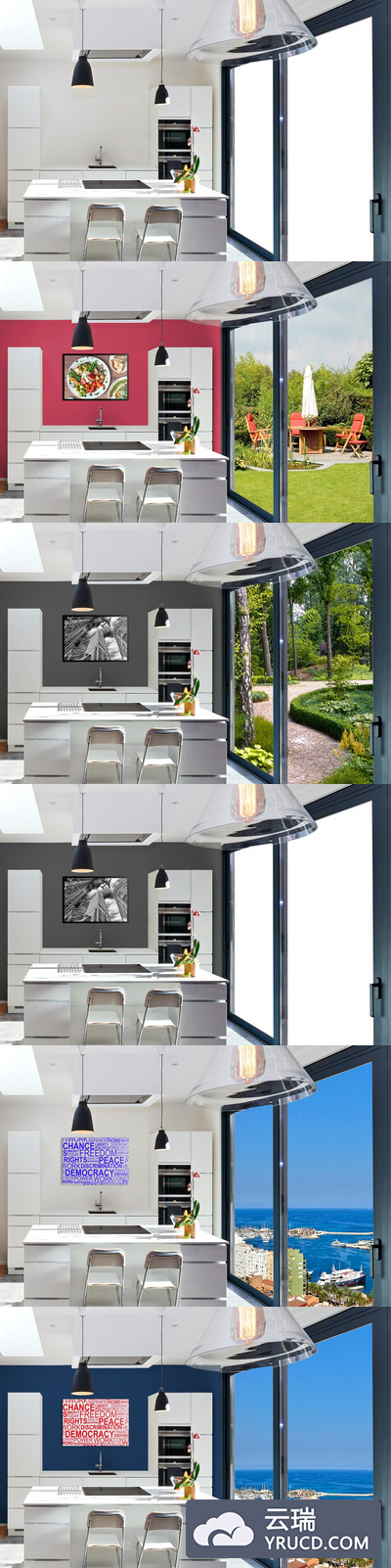 高端厨房设计展示样机（PSD）