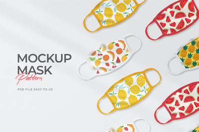口罩图案设计样机（PSD）