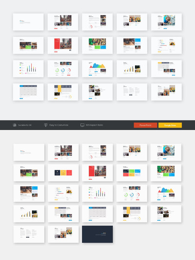 时尚高端简约清新大数据powerpoint幻灯片演示模板（pptx）