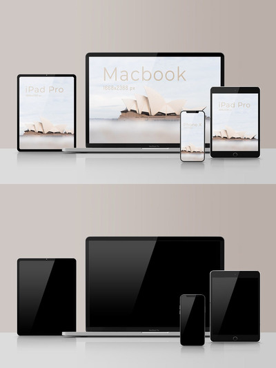 响应式多设备展示样机（PSD）