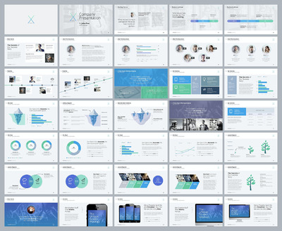 现代高效的商业计划书大数据PPT模板下载