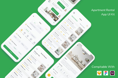 公寓租赁应用程序用APP UI
