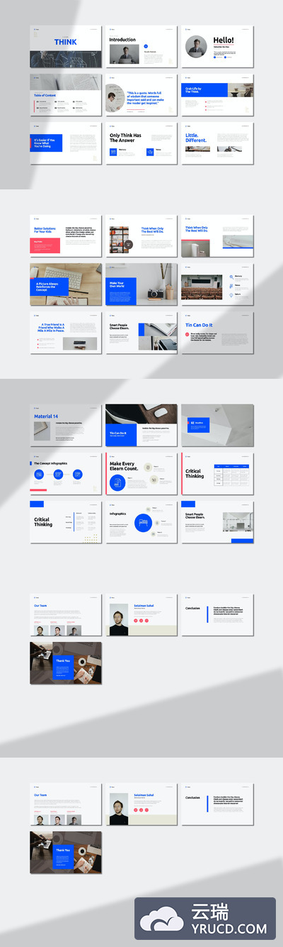 干净专业的商业计划书PPT模板（PPTX）