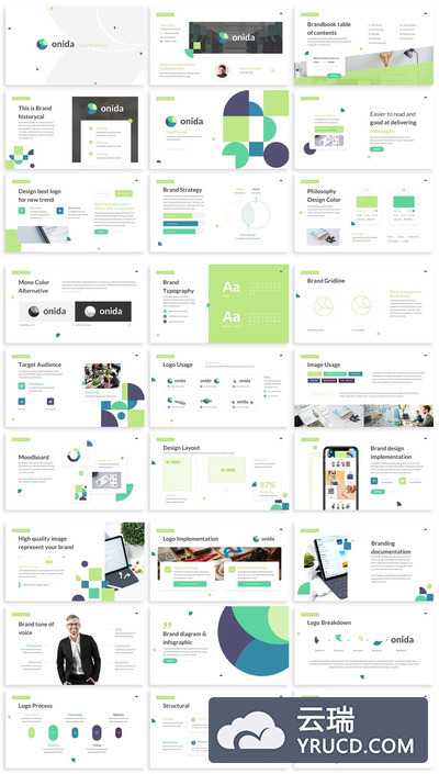 时尚清新的PPT模板（PPTX）