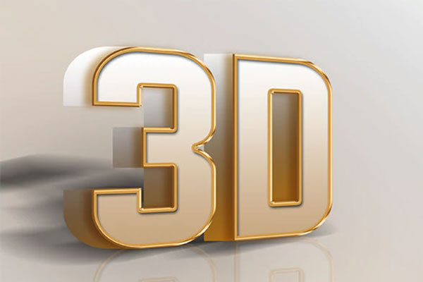 闪亮金色3D文字效果图层样式[ASL]