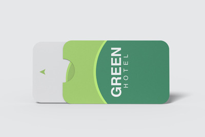 酒店卡片设计展示样机（PSD）