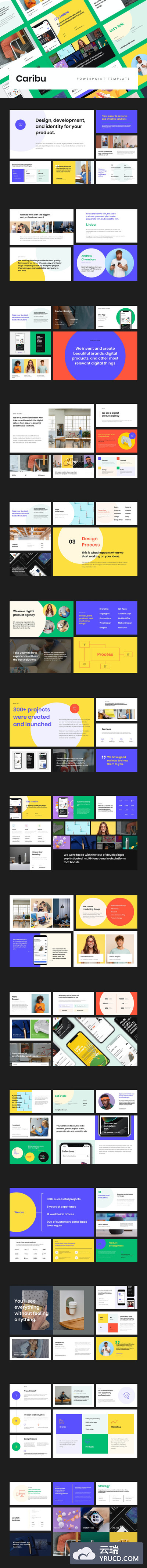 时尚高端简约多用途的现代流行风格powerpoint提案幻灯片演示模板（pptx）