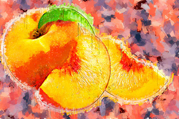 抽象艺术彩色绘画纹理背景效果Photoshop动作